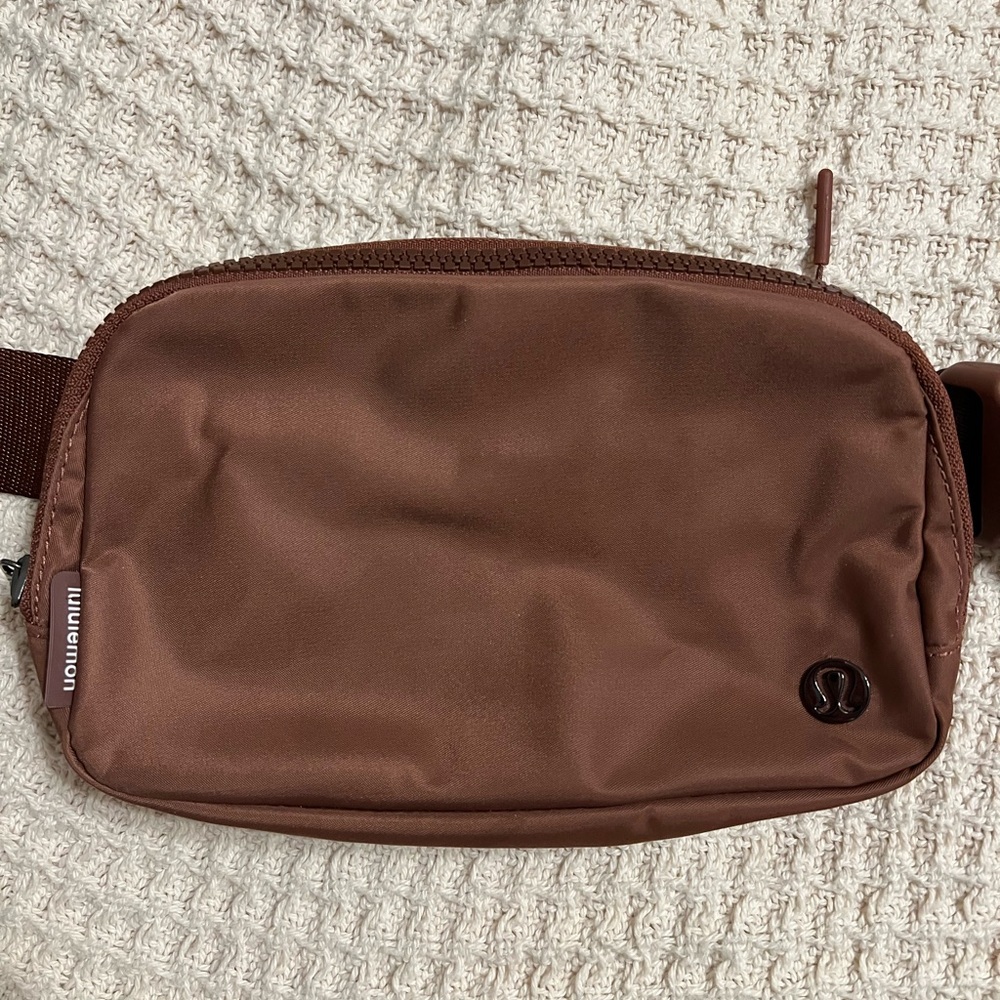 lululemon athletica Brown Belt Bag with Compact Design and Soft Texture